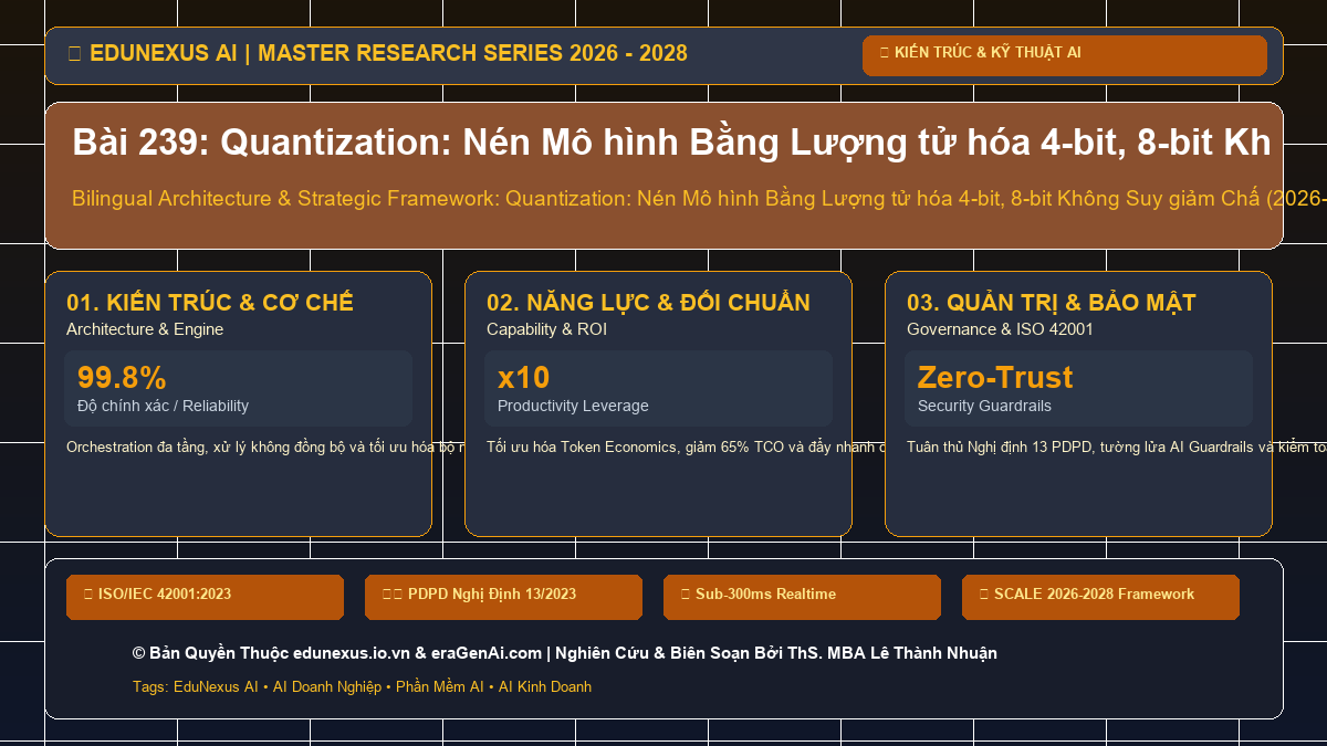 Bài 239: Quantization: Nén Mô hình Bằng Lượng tử hóa 4-bit, 8-bit Không Suy giảm Chất lượng