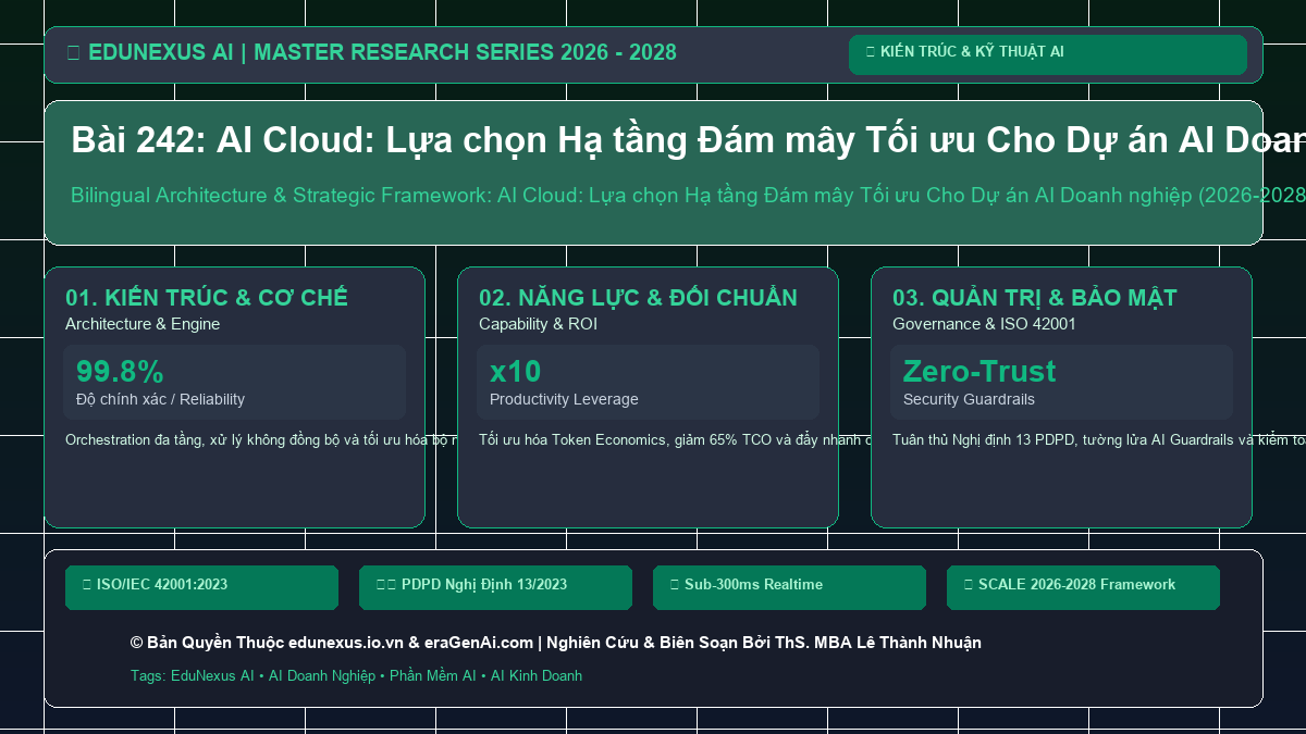 Bài 242: AI Cloud: Lựa chọn Hạ tầng Đám mây Tối ưu Cho Dự án AI Doanh nghiệp