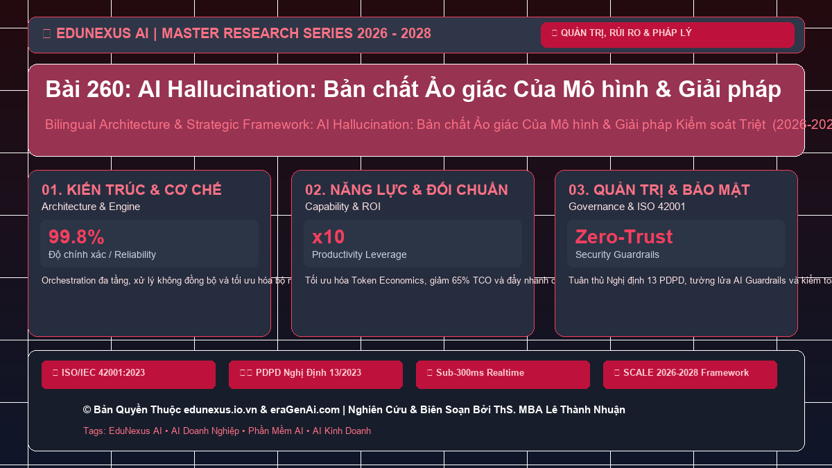 Bài 260: AI Hallucination: Bản chất Ảo giác Của Mô hình & Giải pháp Kiểm soát Triệt để