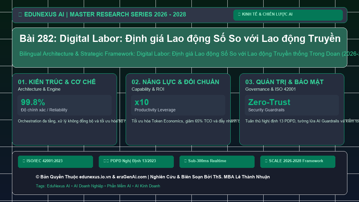 Bài 282: Digital Labor: Định giá Lao động Số So với Lao động Truyền thống Trong Doanh nghiệp