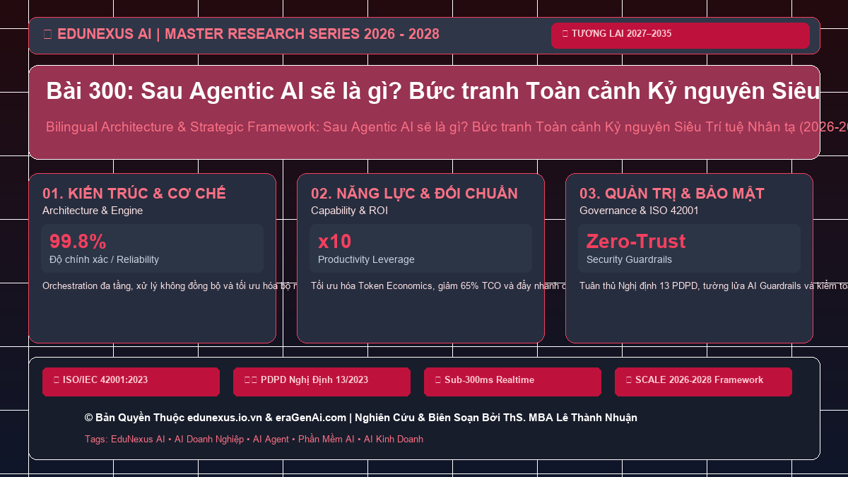 Bài 300: Sau Agentic AI sẽ là gì? Bức tranh Toàn cảnh Kỷ nguyên Siêu Trí tuệ Nhân tạo (ASI)