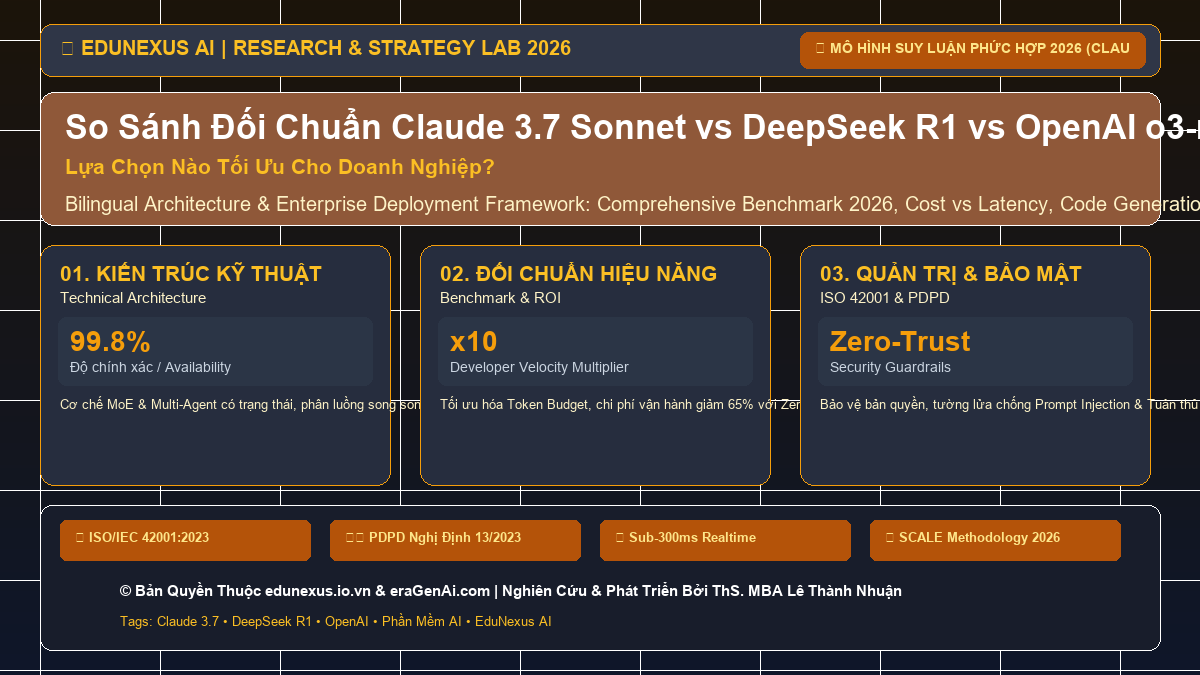 So Sánh Đối Chuẩn Claude 3.7 Sonnet vs DeepSeek R1 vs OpenAI o3-mini: Lựa Chọn Nào Tối Ưu Cho Doanh Nghiệp?