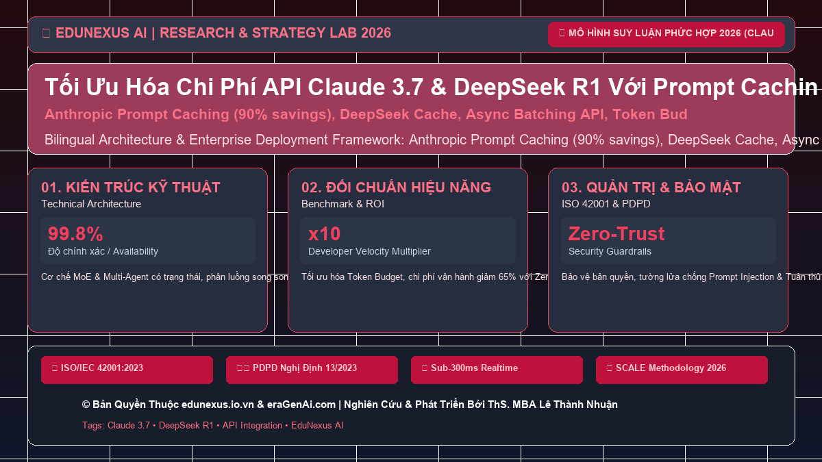 Tối Ưu Hóa Chi Phí API Claude 3.7 & DeepSeek R1 Với Prompt Caching & Batch Processing 2026