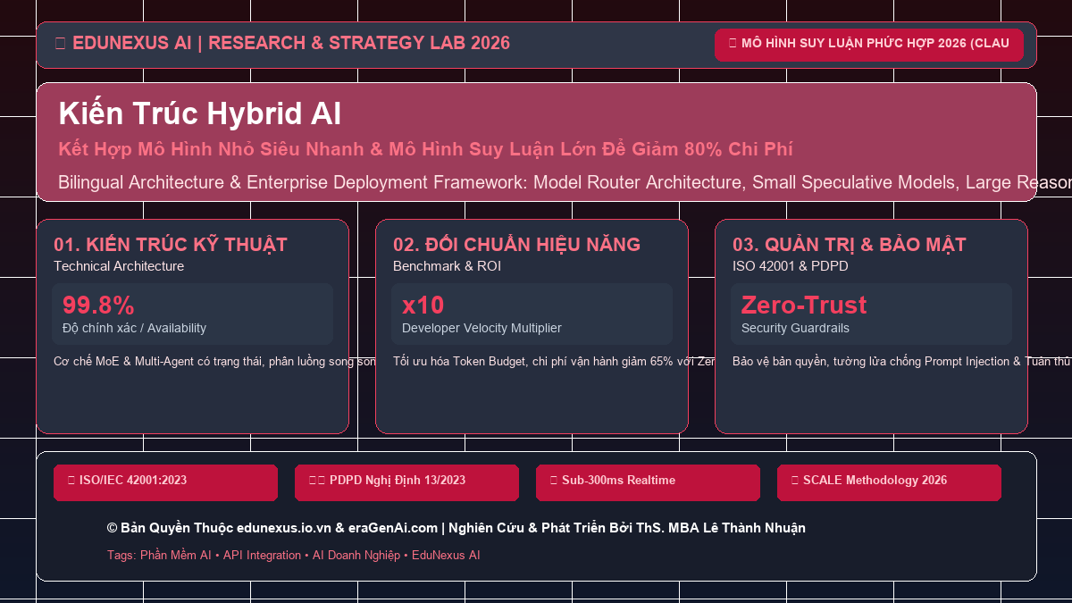 Kiến Trúc Hybrid AI: Kết Hợp Mô Hình Nhỏ Siêu Nhanh & Mô Hình Suy Luận Lớn Để Giảm 80% Chi Phí