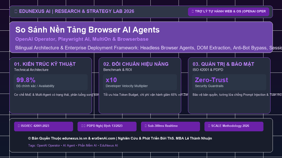 So Sánh Nền Tảng Browser AI Agents: OpenAI Operator, Playwright AI, MultiOn & Browserbase