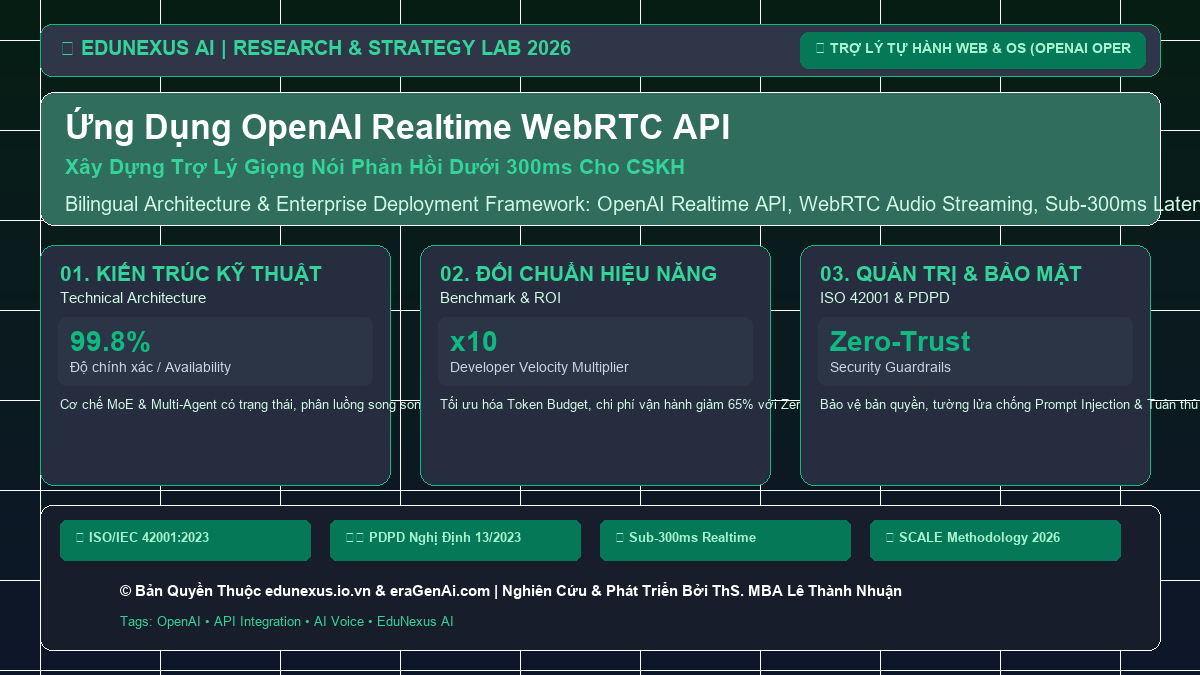 Ứng Dụng OpenAI Realtime WebRTC API: Xây Dựng Trợ Lý Giọng Nói Phản Hồi Dưới 300ms Cho CSKH