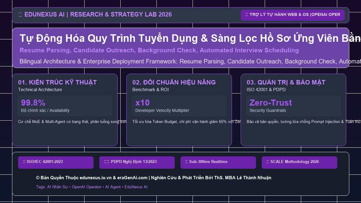 Tự Động Hóa Quy Trình Tuyển Dụng & Sàng Lọc Hồ Sơ Ứng Viên Bằng AI Operator