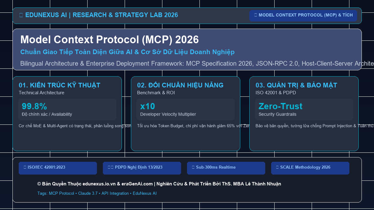 Model Context Protocol (MCP) 2026: Chuẩn Giao Tiếp Toàn Diện Giữa AI & Cơ Sở Dữ Liệu Doanh Nghiệp