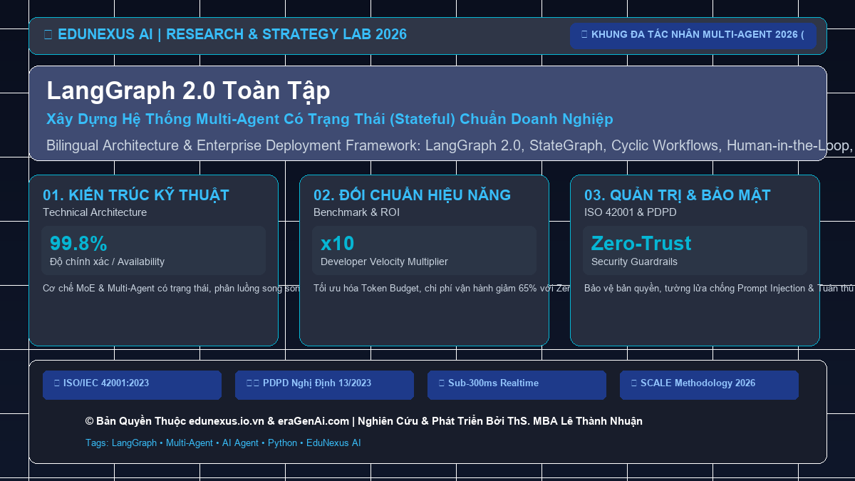 LangGraph 2.0 Toàn Tập: Xây Dựng Hệ Thống Multi-Agent Có Trạng Thái (Stateful) Chuẩn Doanh Nghiệp