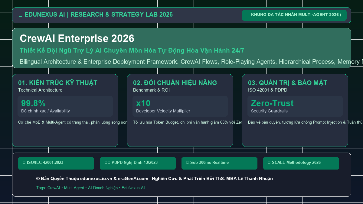 CrewAI Enterprise 2026: Thiết Kế Đội Ngũ Trợ Lý AI Chuyên Môn Hóa Tự Động Hóa Vận Hành 24/7