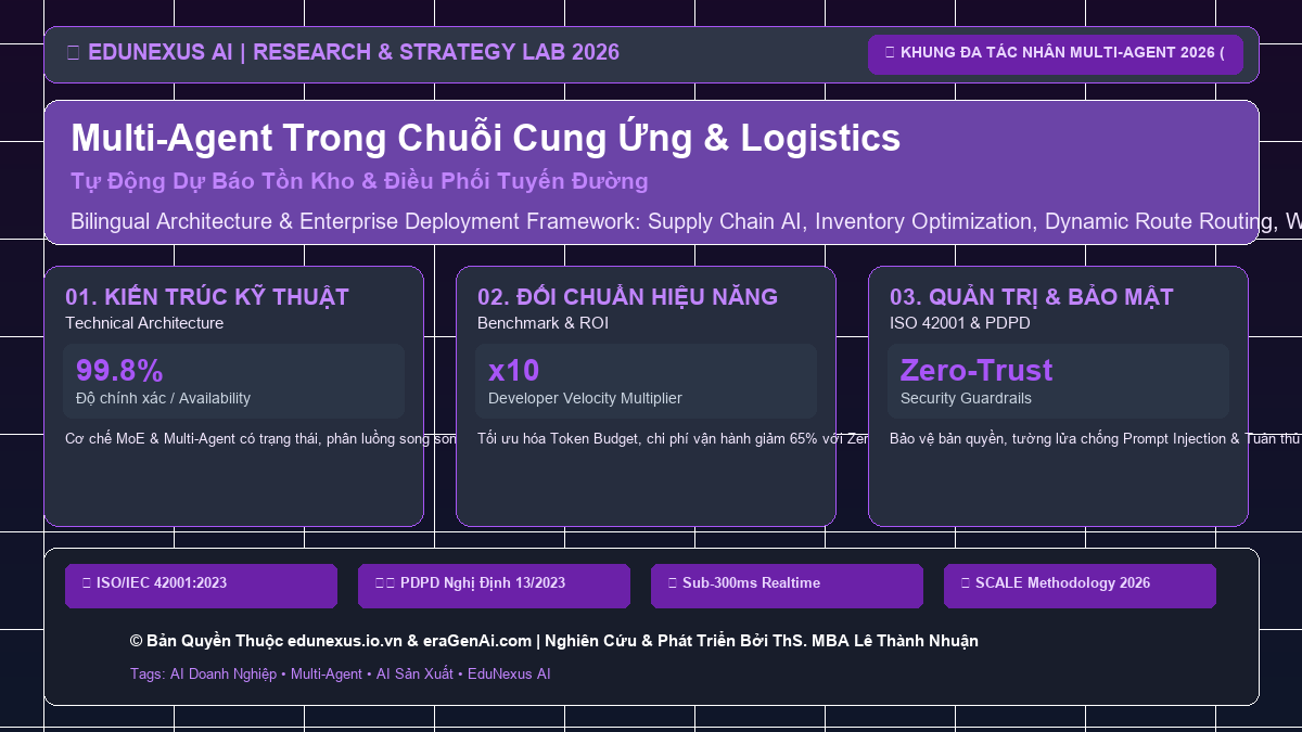 Multi-Agent Trong Chuỗi Cung Ứng & Logistics: Tự Động Dự Báo Tồn Kho & Điều Phối Tuyến Đường