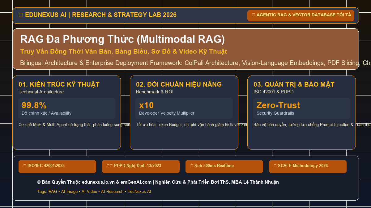 RAG Đa Phương Thức (Multimodal RAG): Truy Vấn Đồng Thời Văn Bản, Bảng Biểu, Sơ Đồ & Video Kỹ Thuật