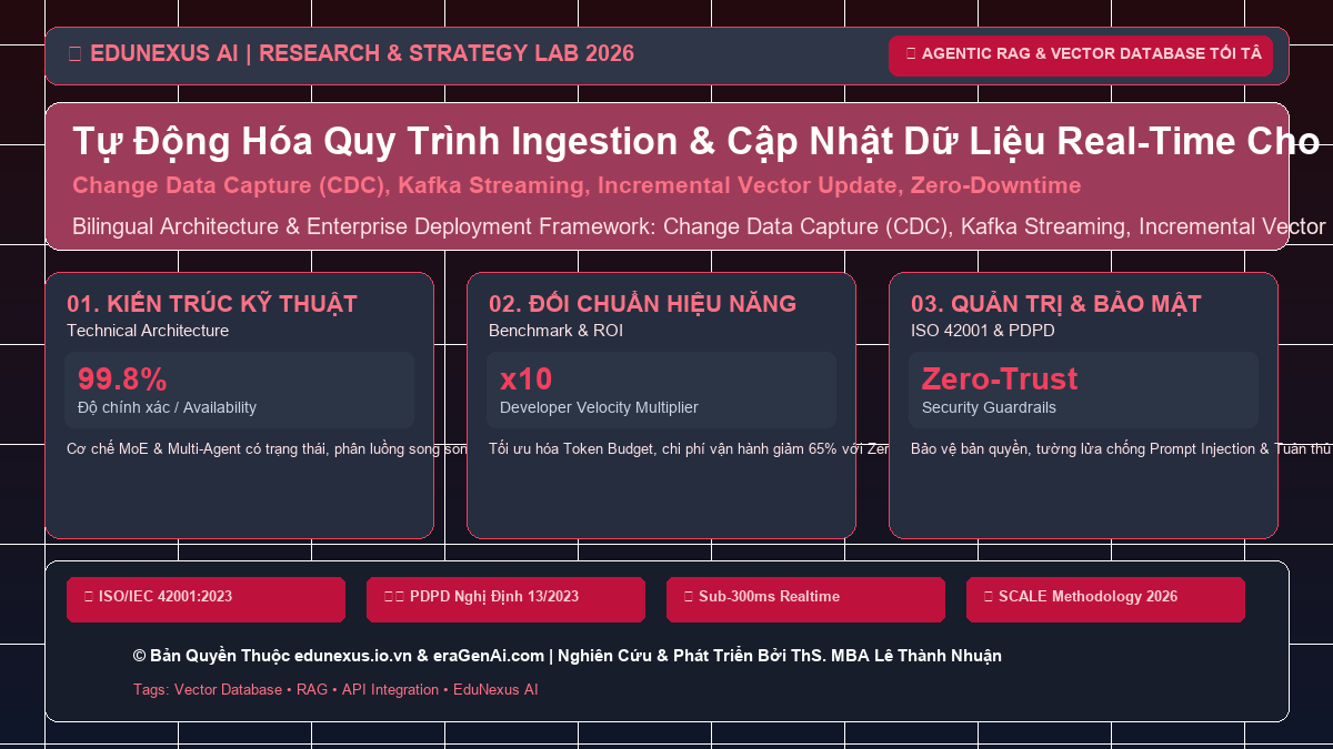 Tự Động Hóa Quy Trình Ingestion & Cập Nhật Dữ Liệu Real-Time Cho Vector Database Doanh Nghiệp