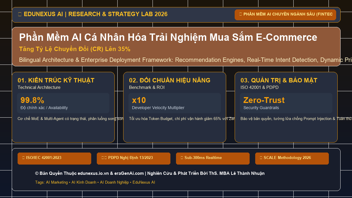 Phần Mềm AI Cá Nhân Hóa Trải Nghiệm Mua Sắm E-Commerce: Tăng Tỷ Lệ Chuyển Đổi (CR) Lên 35%