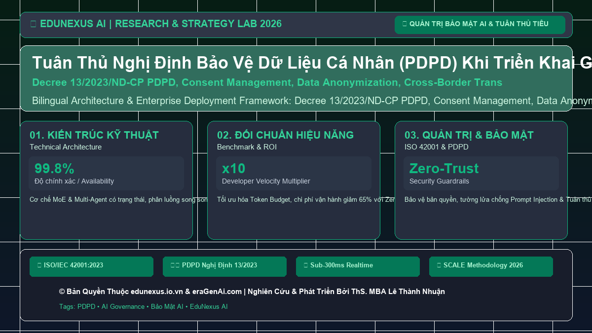 Tuân Thủ Nghị Định Bảo Vệ Dữ Liệu Cá Nhân (PDPD) Khi Triển Khai Giải Pháp AI Tại Việt Nam