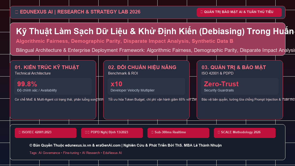 Kỹ Thuật Làm Sạch Dữ Liệu & Khử Định Kiến (Debiasing) Trong Huấn Luyện Mô Hình AI Doanh Nghiệp