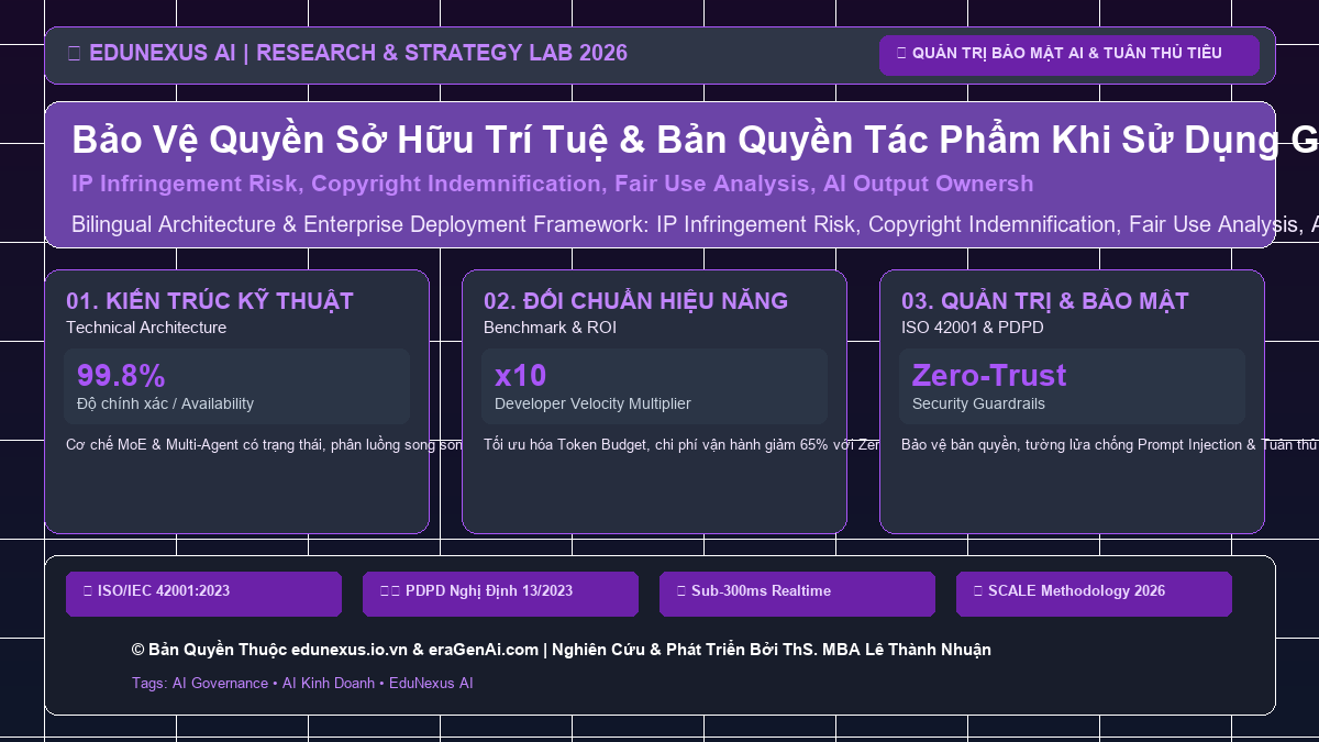 Bảo Vệ Quyền Sở Hữu Trí Tuệ & Bản Quyền Tác Phẩm Khi Sử Dụng Generative AI Trong Doanh Nghiệp