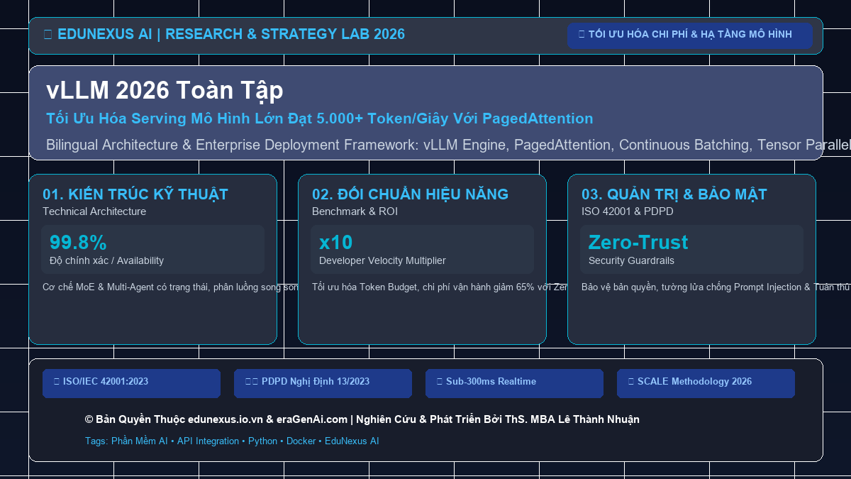 vLLM 2026 Toàn Tập: Tối Ưu Hóa Serving Mô Hình Lớn Đạt 5.000+ Token/Giây Với PagedAttention