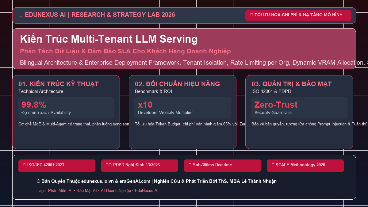 Kiến Trúc Multi-Tenant LLM Serving: Phân Tách Dữ Liệu & Đảm Bảo SLA Cho Khách Hàng Doanh Nghiệp