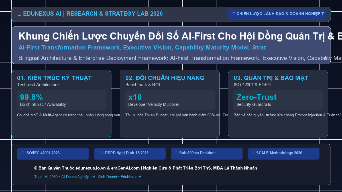 Khung Chiến Lược Chuyển Đổi Số AI-First Cho Hội Đồng Quản Trị & Ban Điều Hành Giai Đoạn 2026-2030
