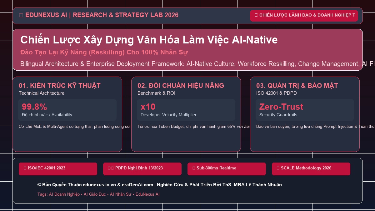 Chiến Lược Xây Dựng Văn Hóa Làm Việc AI-Native: Đào Tạo Lại Kỹ Năng (Reskilling) Cho 100% Nhân Sự