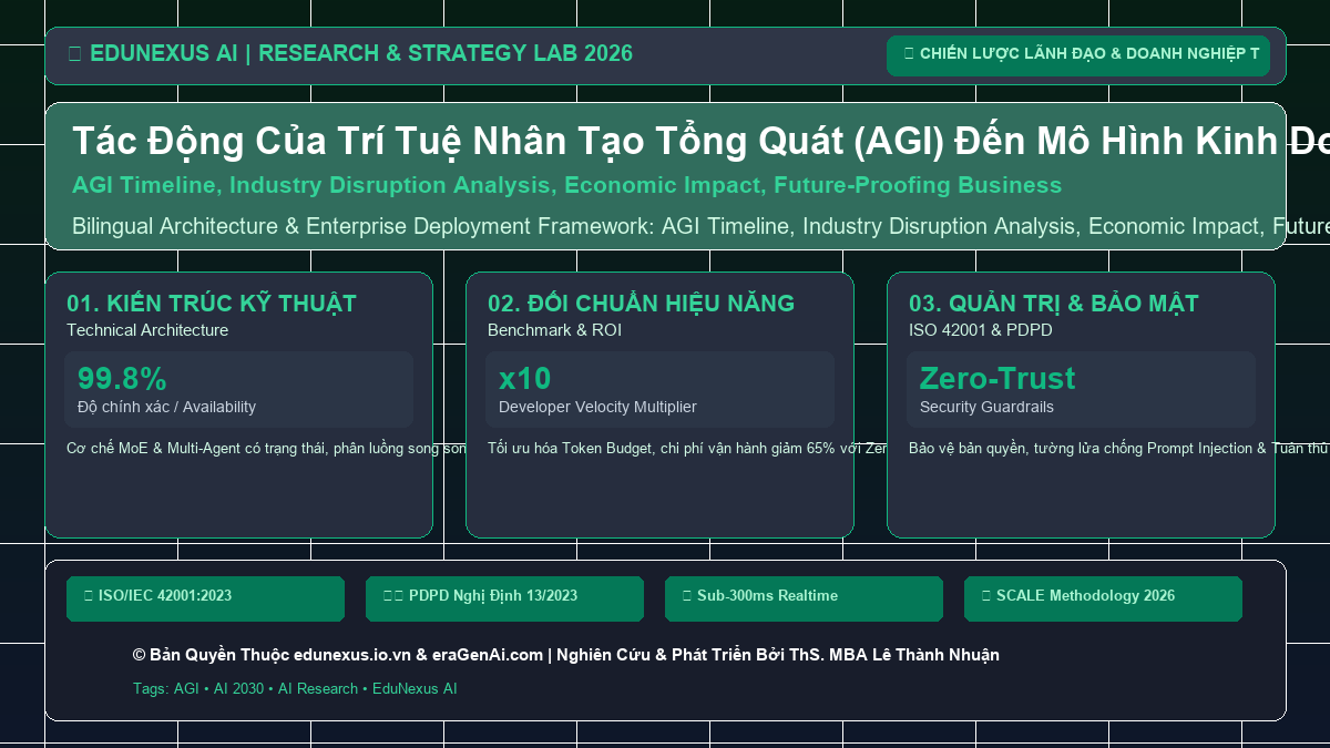 Tác Động Của Trí Tuệ Nhân Tạo Tổng Quát (AGI) Đến Mô Hình Kinh Doanh Truyền Thống Trước Năm 2030