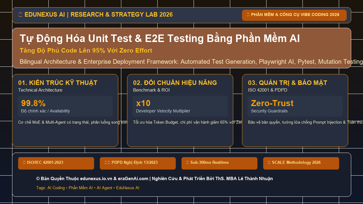Tự Động Hóa Unit Test & E2E Testing Bằng Phần Mềm AI: Tăng Độ Phủ Code Lên 95% Với Zero Effort