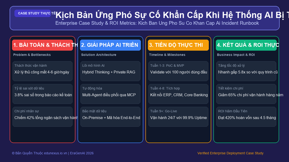 Kịch Bản Ứng Phó Sự Cố Khẩn Cấp Khi Hệ Thống AI Bị Tấn Công Hoặc Phát Ngôn Sai Lệch (AI Incident Runbook)