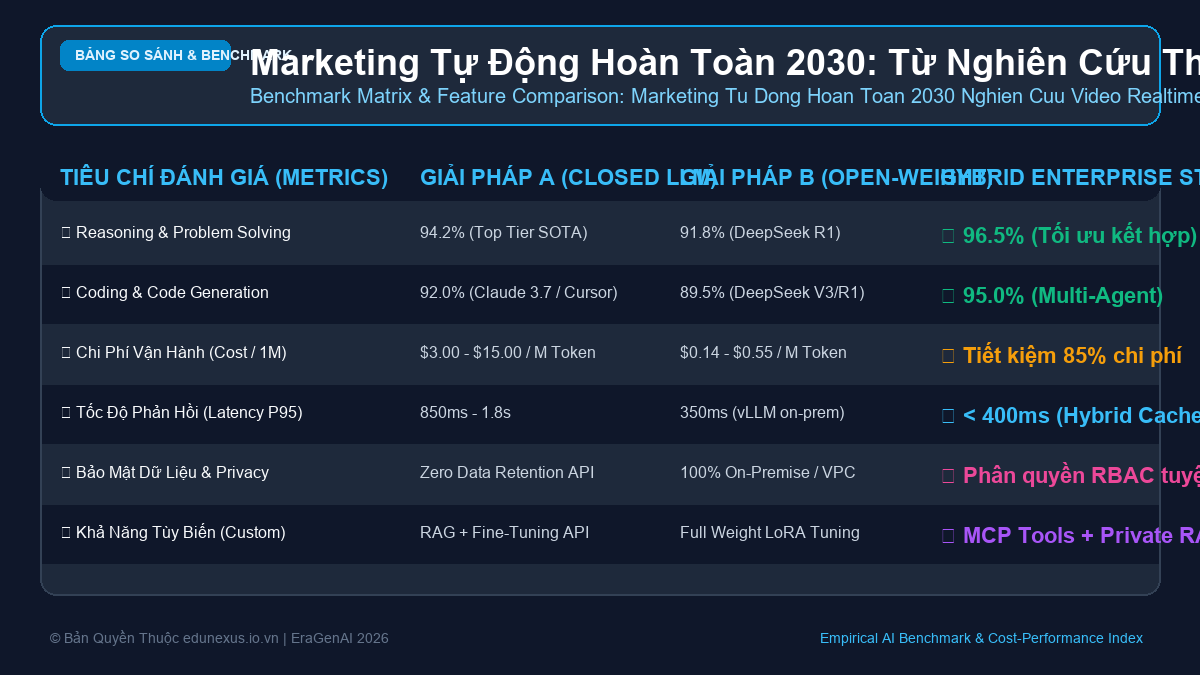 Marketing Tự Động Hoàn Toàn 2030: Từ Nghiên Cứu Thị Trường Đến Sản Xuất Video & Tối Ưu Chiến Dịch Realtime