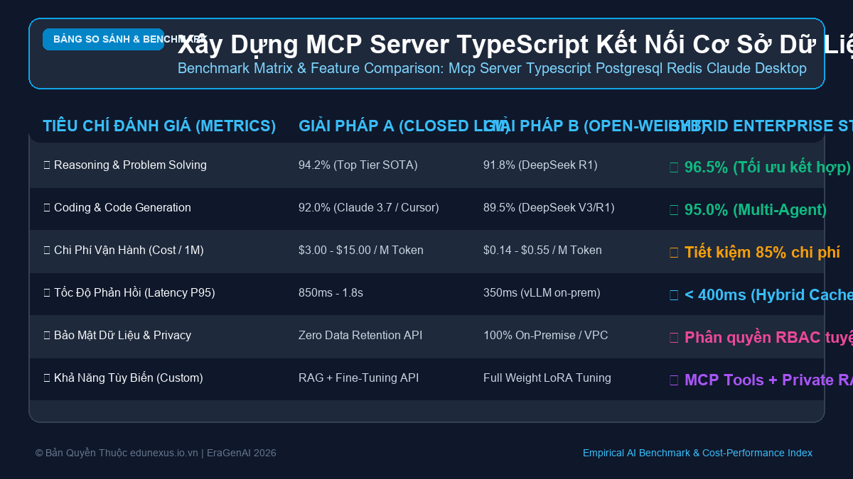 Xây Dựng MCP Server TypeScript Kết Nối Cơ Sở Dữ Liệu PostgreSQL & Redis Cho Claude Desktop