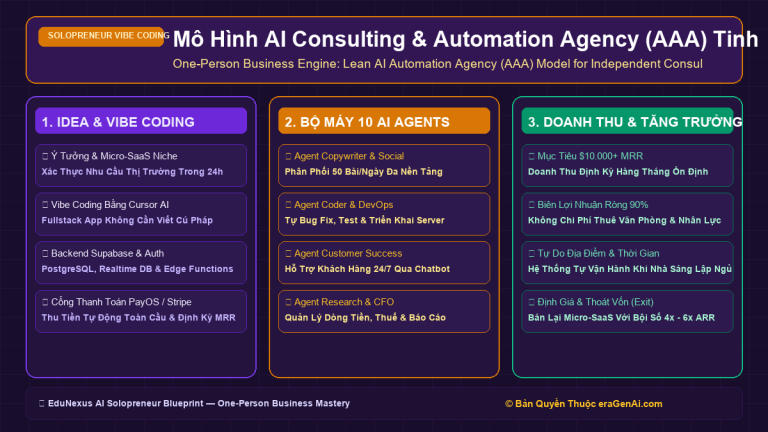Mô Hình AI Consulting & Automation Agency (AAA) Tinh Gọn Cho Chuyên Gia Độc Lập