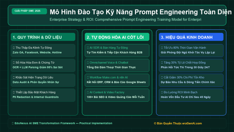Mô Hình Đào Tạo Kỹ Năng Prompt Engineering Toàn Diện Cho Nhân Sự Mọi Phòng Ban Trong Doanh Nghiệp
