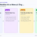 Notion AI vs Obsidian AI vs Mem.ai: Ứng Dụng Quản Lý Tri Thức AI Tốt Nhất Cho Dân Startup