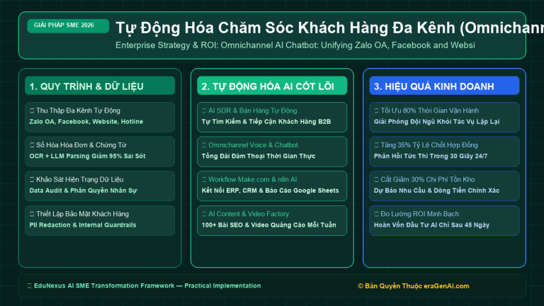 Tự Động Hóa Chăm Sóc Khách Hàng Đa Kênh (Omnichannel AI Chatbot): Hợp Nhất Zalo OA, Facebook & Website