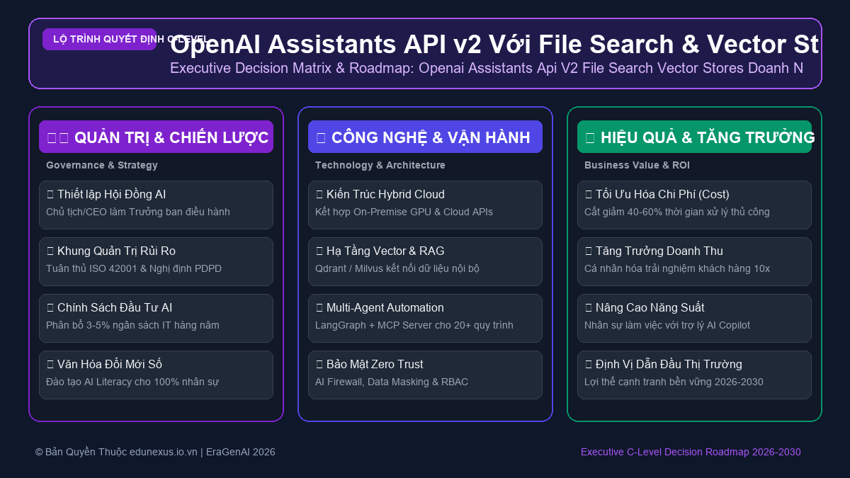 OpenAI Assistants API v2 Với File Search & Vector Stores: Cẩm Nang Triển Khai Cho Doanh Nghiệp