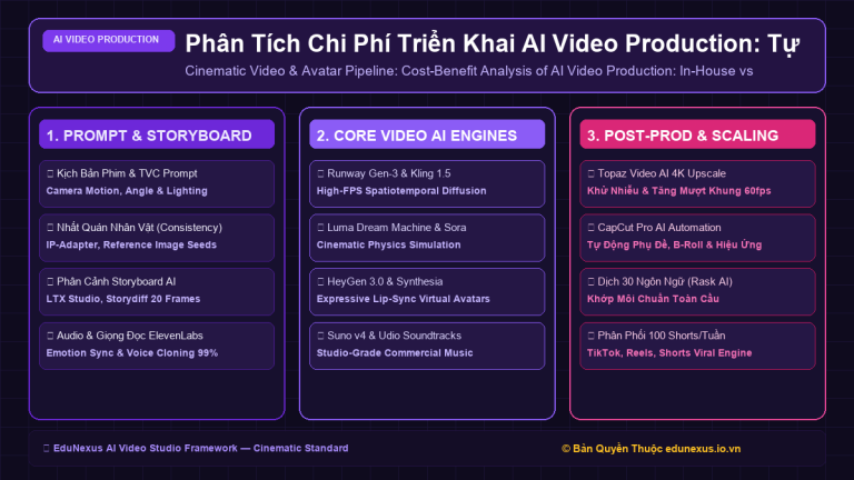 Phân Tích Chi Phí Triển Khai AI Video Production: Tự Làm (In-House) vs Thuê Ngoài (Outsource) 2026