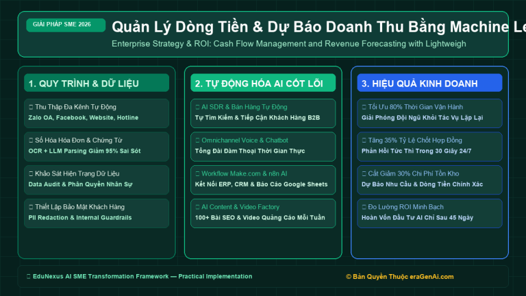 Quản Lý Dòng Tiền & Dự Báo Doanh Thu Bằng Machine Learning Tinh Gọn Cho Chủ Doanh Nghiệp SME