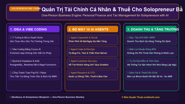 Quản Trị Tài Chính Cá Nhân & Thuế Cho Solopreneur Bằng AI: Tối Ưu Chi Phí & Dòng Tiền Kinh Doanh