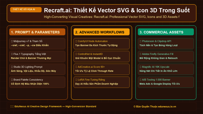 Recraft.ai: Thiết Kế Vector SVG & Icon 3D Trong Suốt Chuẩn Chỉnh Cho Giao Diện Web & App