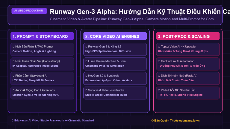 Runway Gen-3 Alpha: Hướng Dẫn Kỹ Thuật Điều Khiển Camera Motion, Motion Brush & Multi-Prompt Cho Video Quảng Cáo