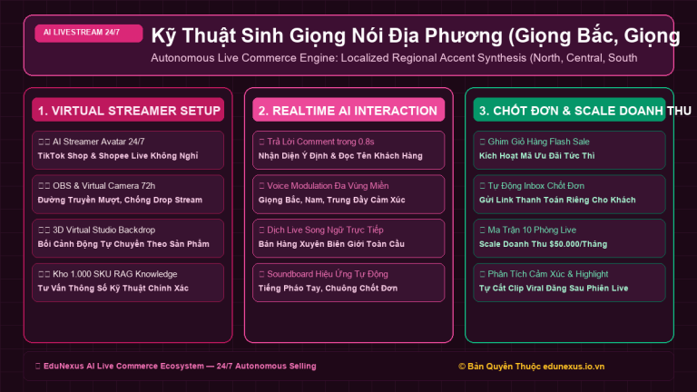 Kỹ Thuật Sinh Giọng Nói Địa Phương (Giọng Bắc, Giọng Nam, Giọng Trung) Theo Đúng Tệp Khách Hàng Mục Tiêu