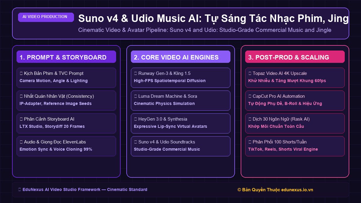 Suno v4 & Udio Music AI: Tự Sáng Tác Nhạc Phim, Jingle Quảng Cáo Chuẩn Studio Không Lo Bản Quyền