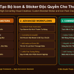 Tạo Bộ Icon & Sticker Độc Quyền Cho Thương Hiệu Trên Zalo, Telegram & Facebook Bằng AI