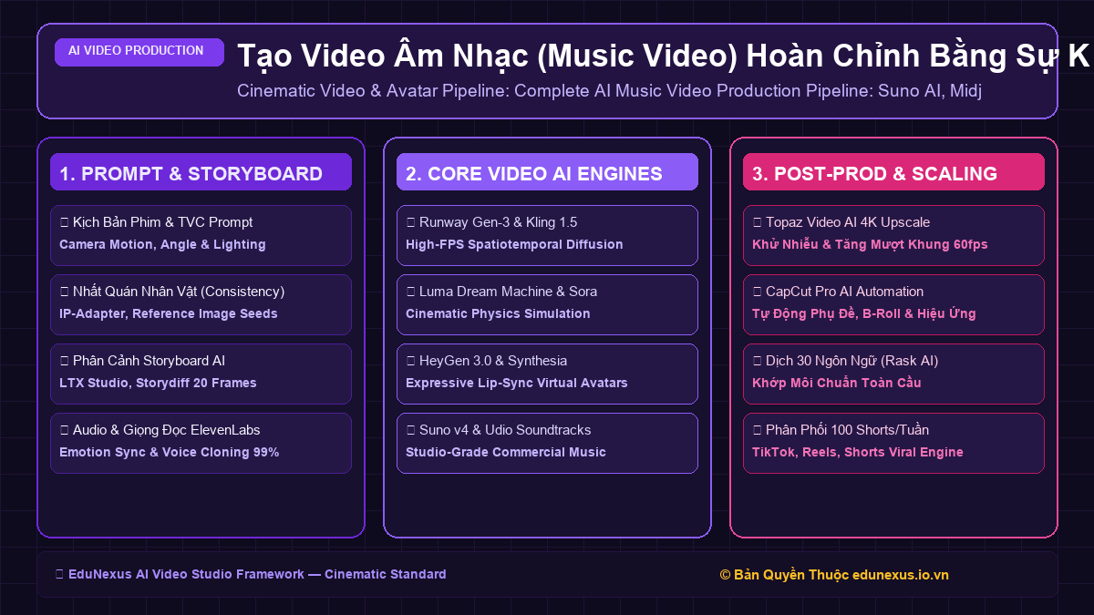Tạo Video Âm Nhạc (Music Video) Hoàn Chỉnh Bằng Sự Kết Hợp Của Suno AI + Midjourney + Runway Gen-3