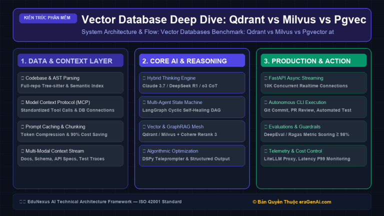 Vector Database Deep Dive: Qdrant vs Milvus vs Pgvector: Benchmark Tốc Độ, Bộ Nhớ & Khả Năng Scale 100M Vectors