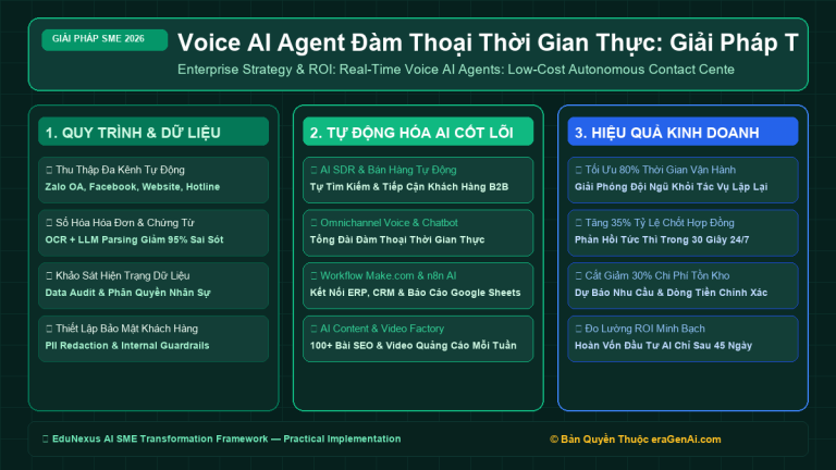 Voice AI Agent Đàm Thoại Thời Gian Thực: Giải Pháp Tổng Đài Bán Hàng & Chăm Sóc Tự Động Chi Phí Thấp Cho SME