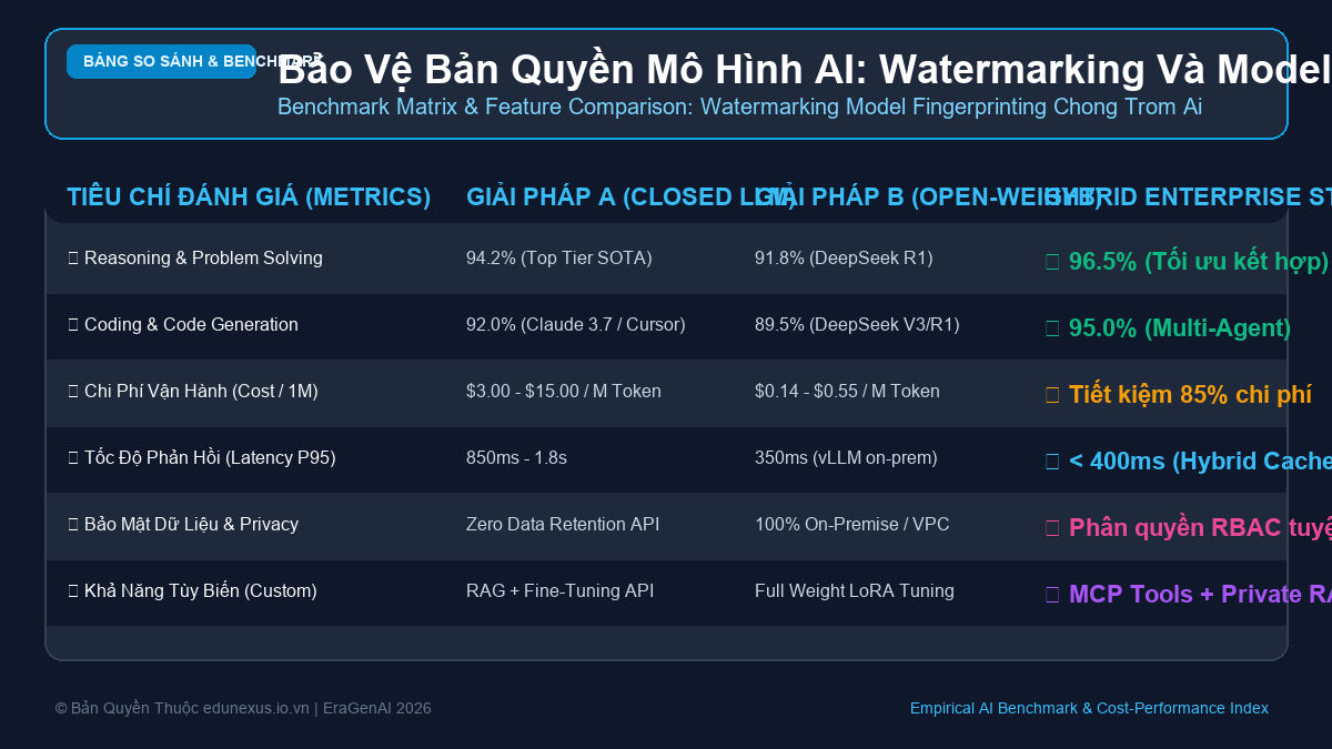 Bảo Vệ Bản Quyền Mô Hình AI: Watermarking Và Model Fingerprinting Chống Trộm Trí Tuệ