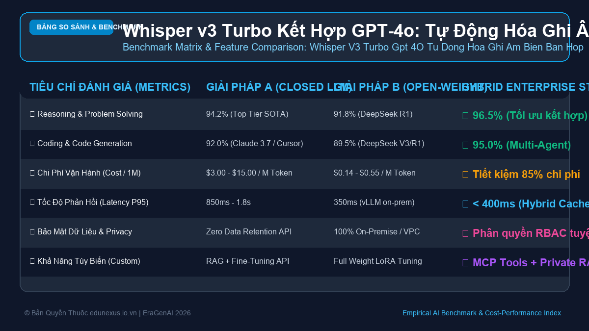 Whisper v3 Turbo Kết Hợp GPT-4o: Tự Động Hóa Ghi Âm, Biên Bản Họp & Trích Xuất Action Items