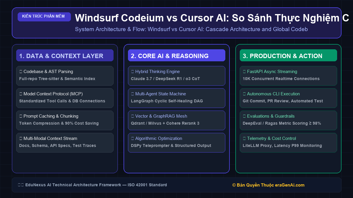 Windsurf Codeium vs Cursor AI: So Sánh Thực Nghiệm Cascade Flow, Flow State & Khả Năng Hiểu Toàn Cục Codebase