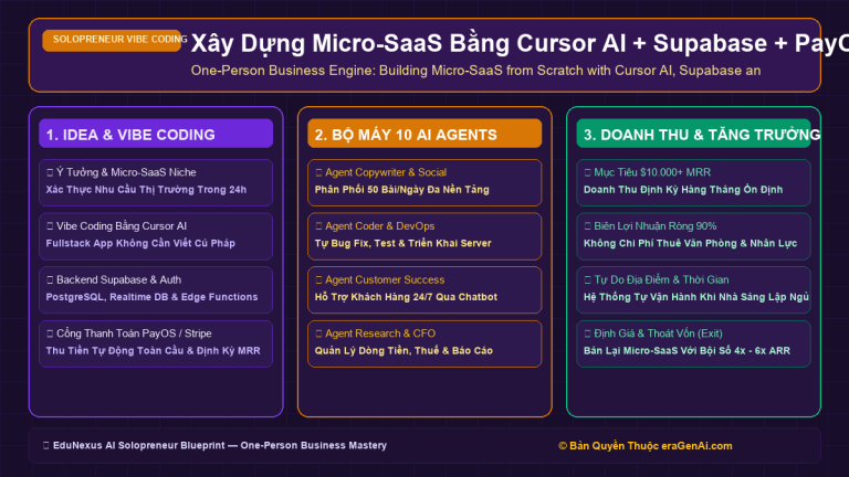 Xây Dựng Micro-SaaS Bằng Cursor AI + Supabase + PayOS: Hướng Dẫn Code Từ Con Số 0 Cho Người Không Chuyên
